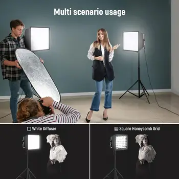 NEEWER 12.2"x11.4" Foldable Softbox Diffuser With Grid and Bag for NL660/SNL660/RGB660/RGB660 Pro/RGB660 PRO II LED Video Light product image