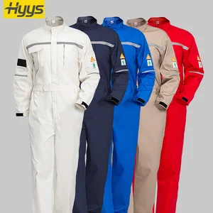 High Quality Men's Labor Insurance Workwear Coveralls Spring Autumn Anti-Static Breathable Anti-Acid Anti-Alkali Reflective Work