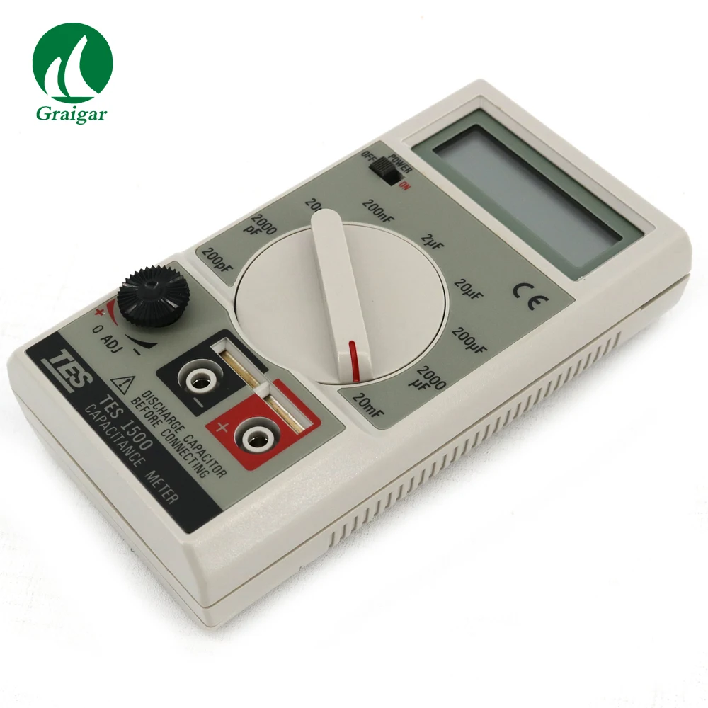 Tes1500 Digital Capacitance Meter Tester Operating Temperature 0 50c