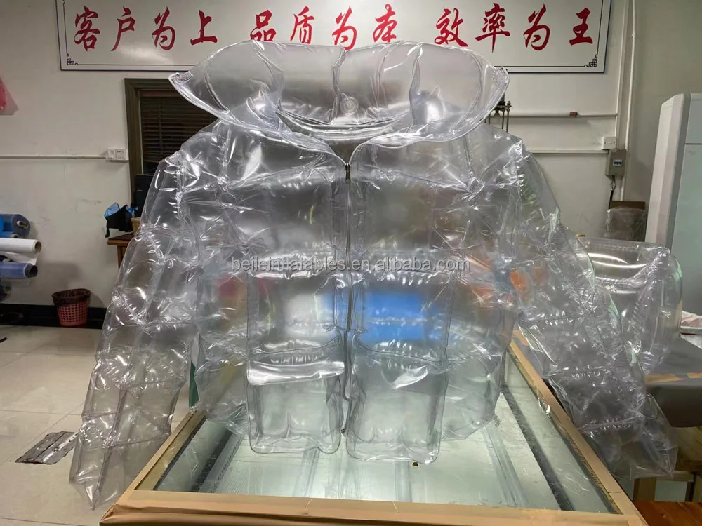 Source BeiLe Customized transparent PVC inflatable down jacket for sale on  m.