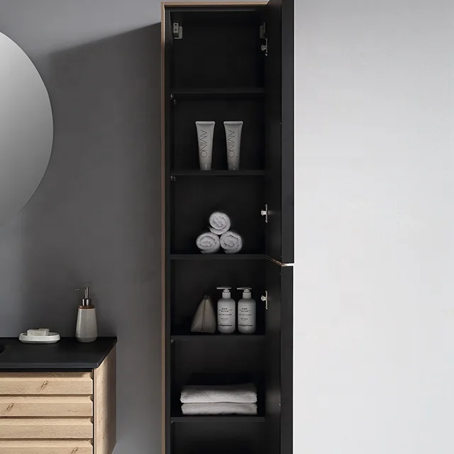 ESG Package Bathroom Vanity With LED Light and Mounted Wall Modern Style No Plastic EU Standard