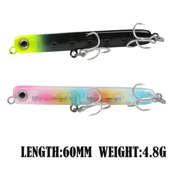 Wholesale 60mm Japanese Style Hard Plastic Fishing Bait 4.8g Sinking Pencil Lures for Perch Bass Trout for River Sea Fishing – Pencil – view 3