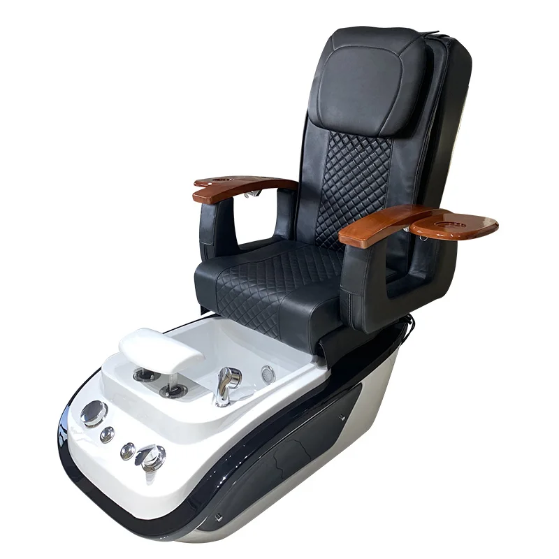 Luxury Professional Leather+high Density Sponge Salon Store China Chairs Gold Green Massage Nail Spa Chair Pedicure