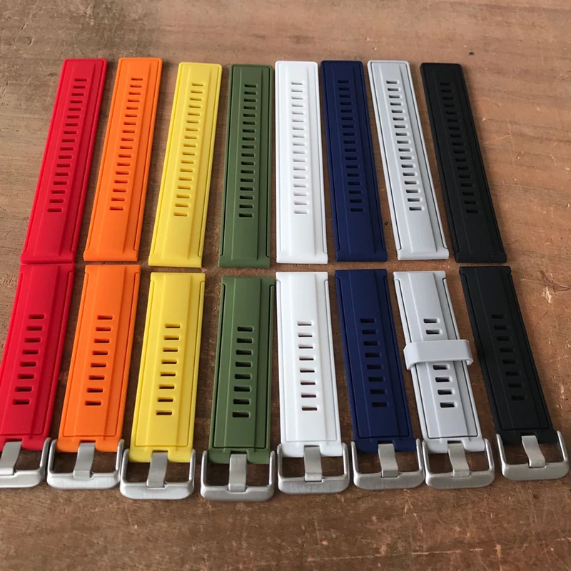 Водонепроницаемый съемный ремешок для часов из силиконовой резины