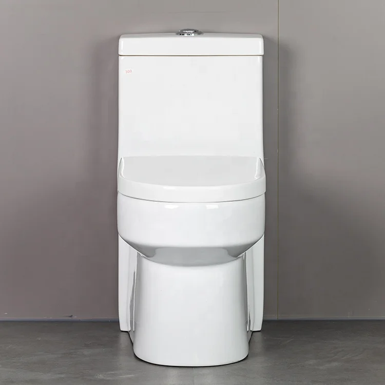 Wholesale 1 Piece Siphon WC Inodoro Siphonic Washroom Round Classic Sanitay Siphonic Toilets manufacture