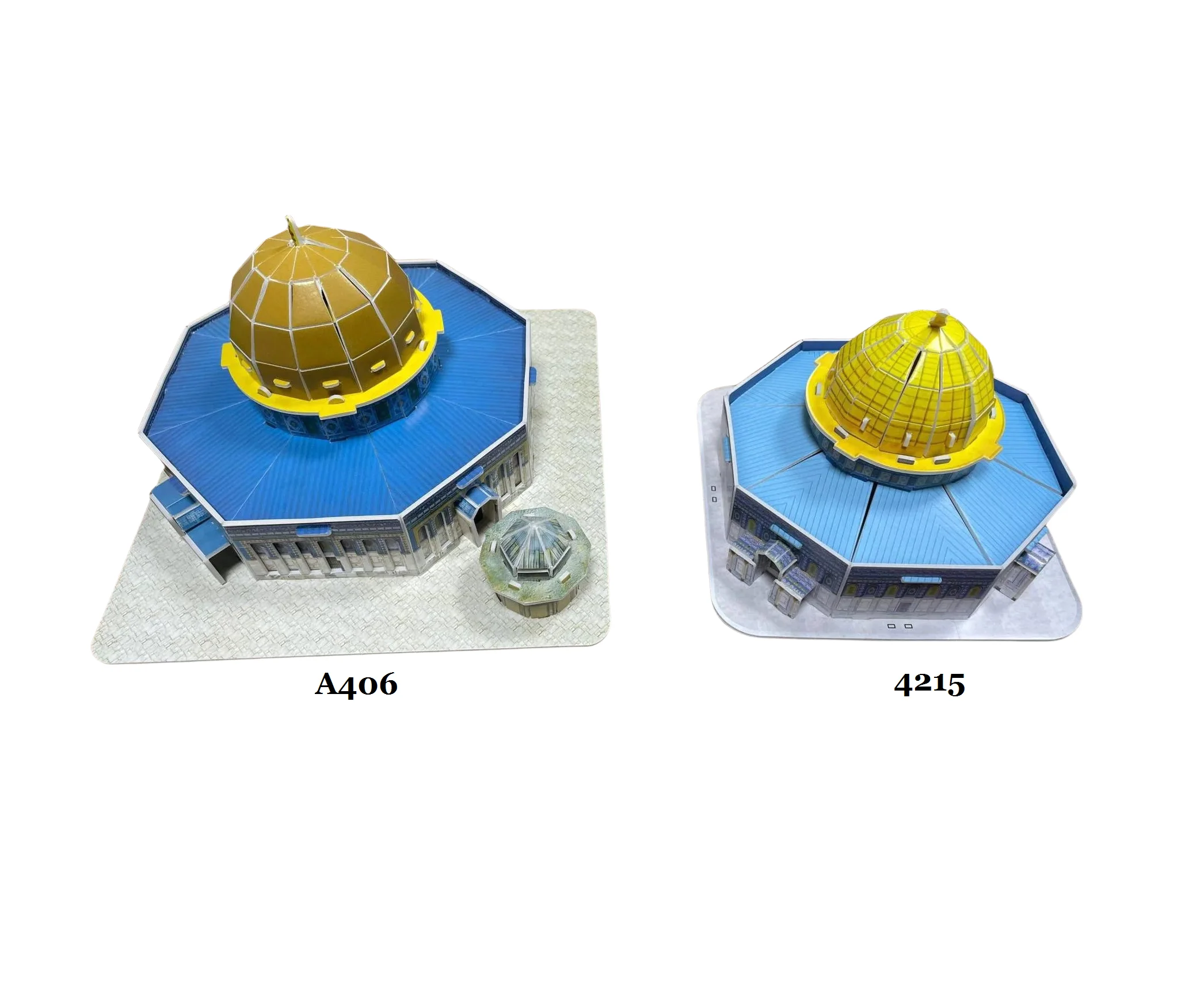 World Famous Architecture Mosque Dome of the Rock 3D Paper Puzzle Home Decor DIY Assemble Paper Model Toy