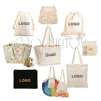 Sopurrrdy Wholesale Low Price Best Sale Custom Printed Logo Large Cotton Shopping Tote Bag