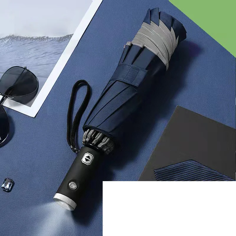 Reverse New Product Ideas 2021 Innovative Business Marketing Led Umbrella with Led Handle Light