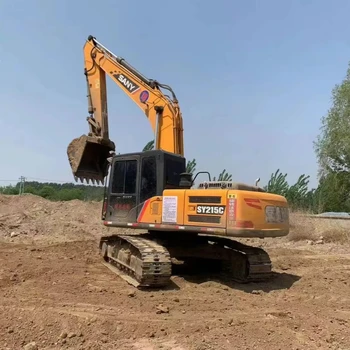 High quality Large second-hand excavator SANY SY215 21TON, tracked machine construction machine in good condition SANY SY215C