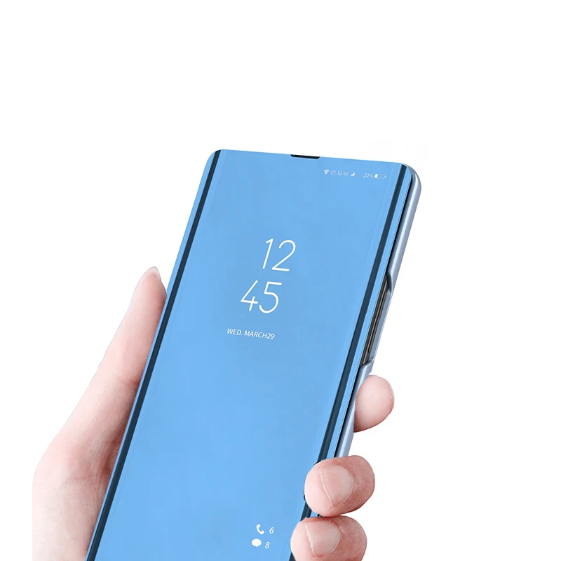 TingYR Cover per Xiaomi Redmi Note 10 PRO Custodia, Custodia Flip Traslucido Clear View Specchio Standing Cover, [Funzione Staffa] [Anti Graffio], Case Cover per Xiaomi Redmi Note 10 PRO.(Argento