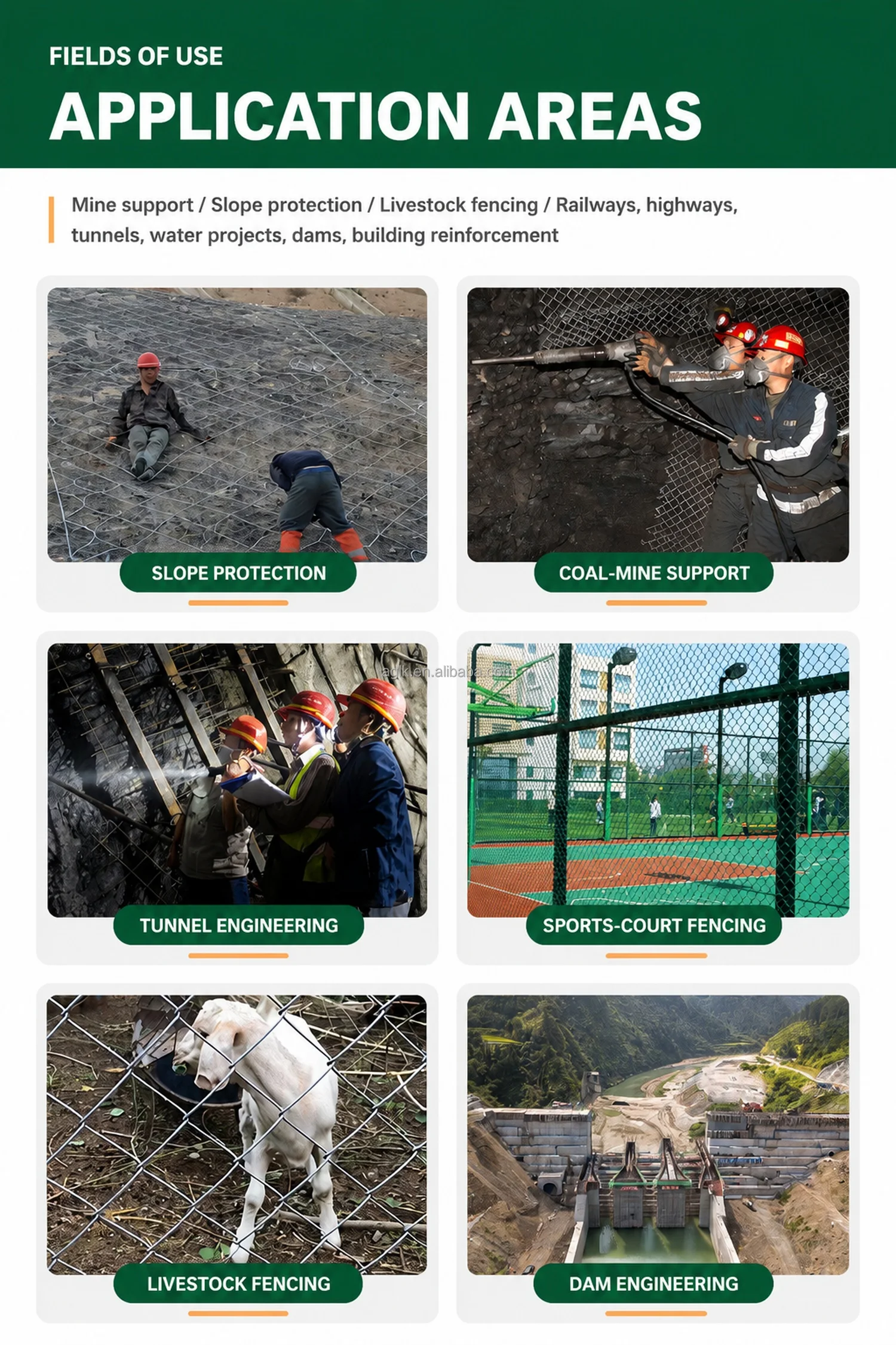 Galvanized Chain Link Fence