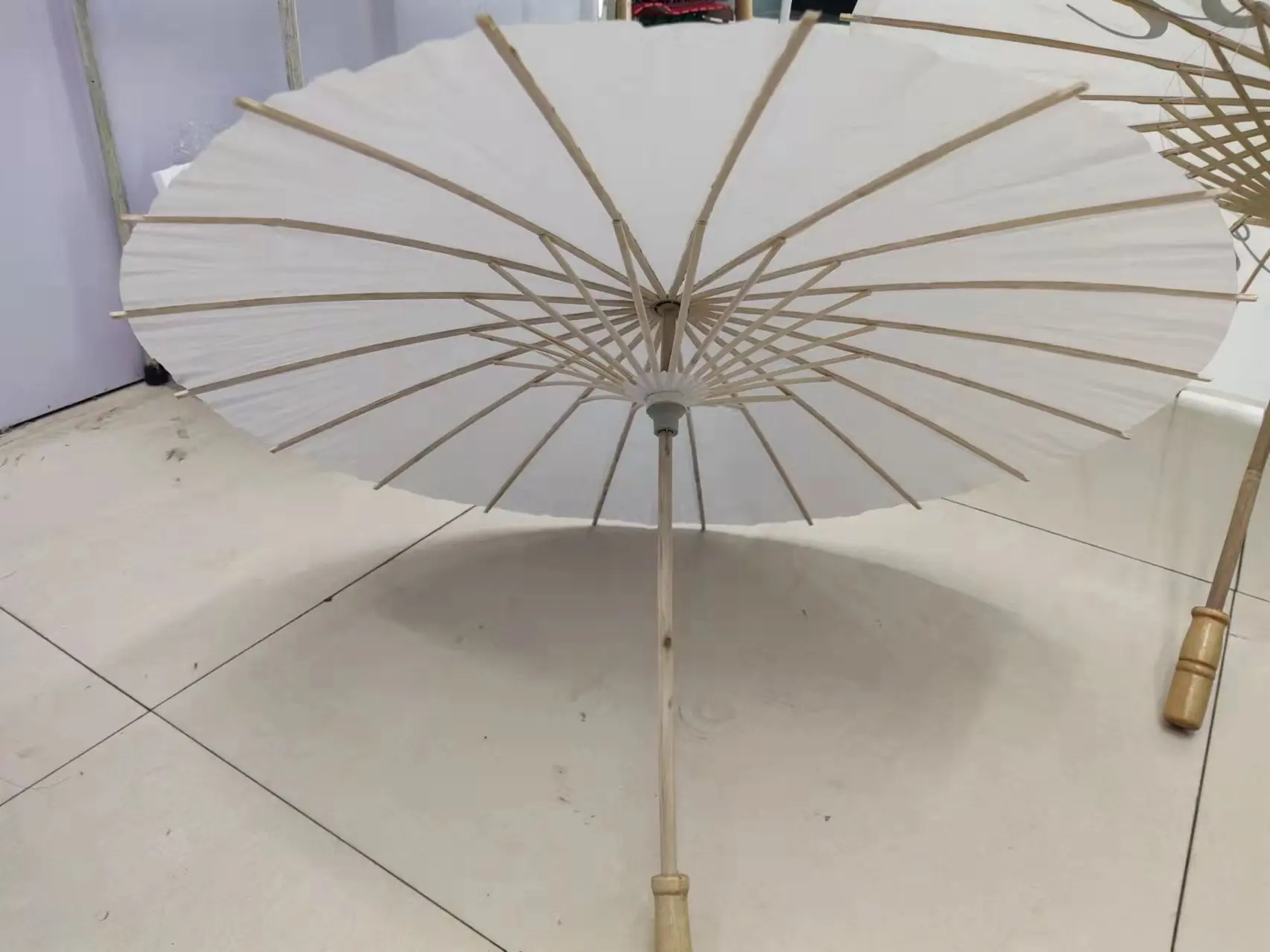 Ywbeyond Bridal Wedding Parasols White Paper Umbrellas Chinese Craft