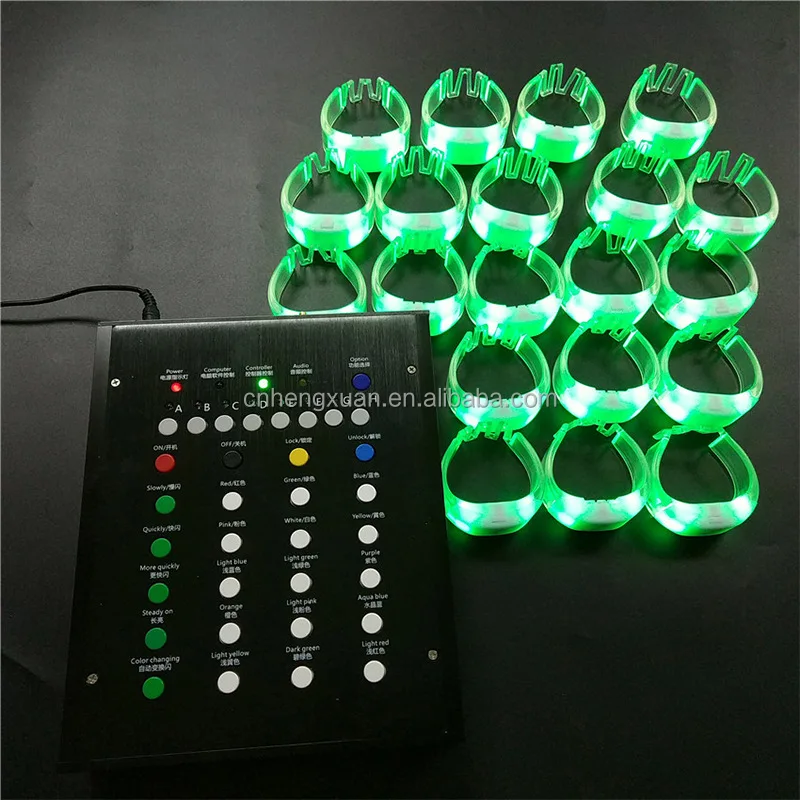 2023 New Arrival TPU Remote Controlled Led Light up Glow Writstbands ...