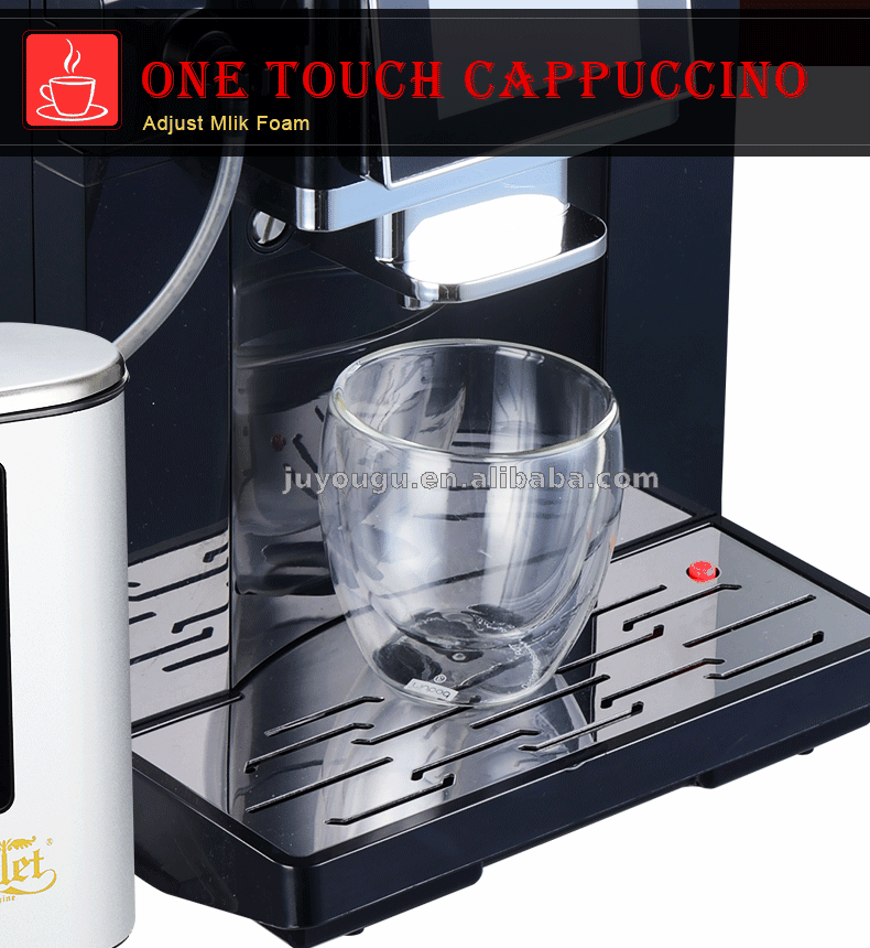 Double Boilers One Touch Cappuccino Automatic Espresso Coffee Maker