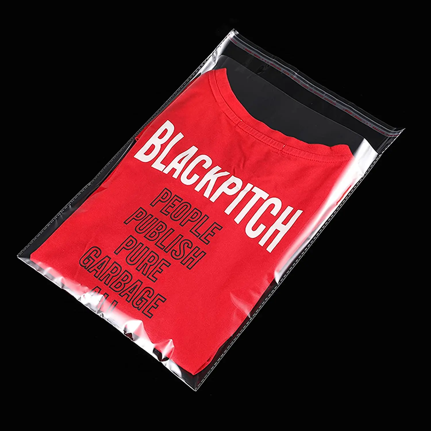 100 14 X 20 Auto-Seal Soffocamento Di Avvertimento Chiaro Poly - Foto 4