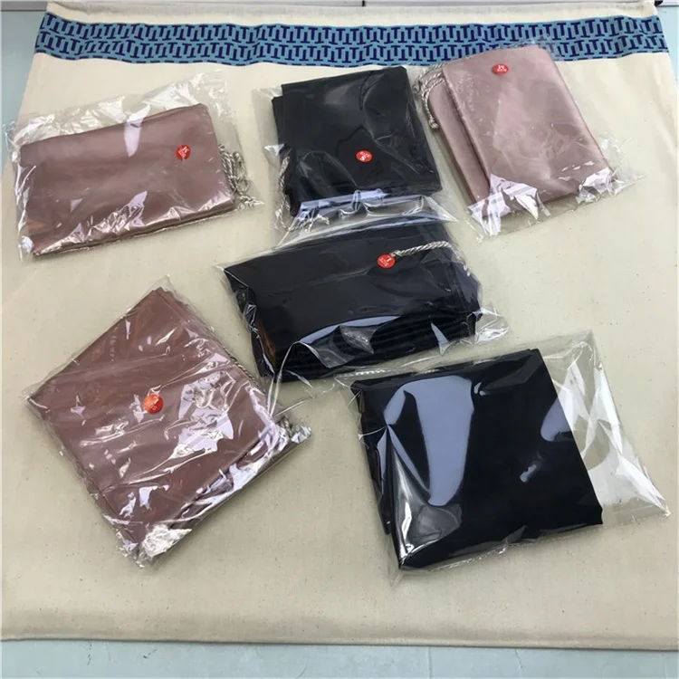 Customize Large Rose Gold Dust Satin Silk Pouch Dust Bag Custom Logo