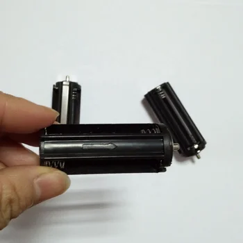 Portabatteria Cilindrico AAA Scatola Di Plastica Per Custodia Torcia Elettrica Nera Per Torcia Batteria Per Custodia - Foto 7