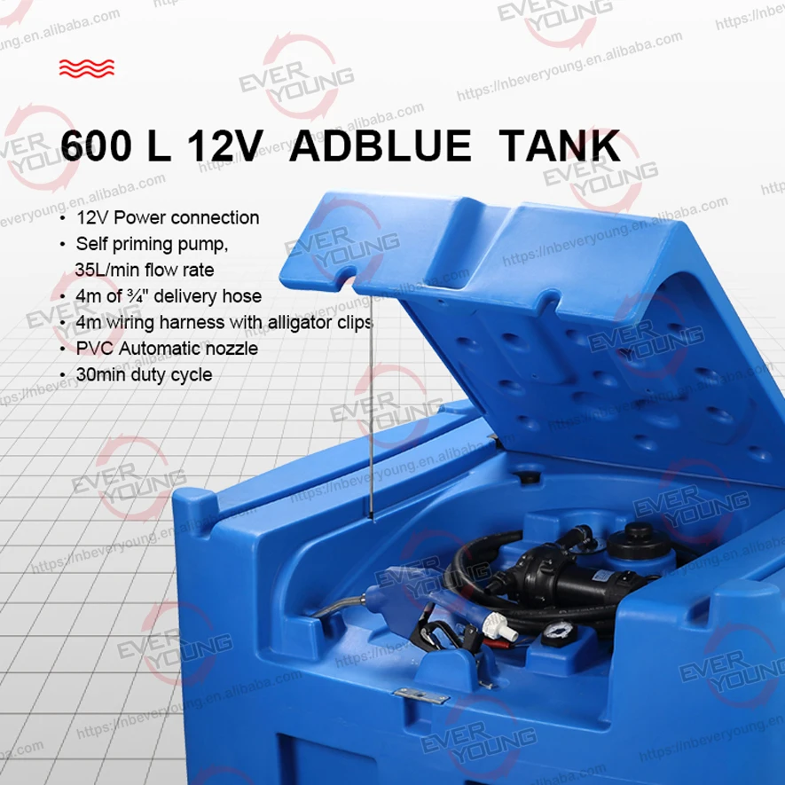 600l Urea Tank With 12v Adblue Pump 160 Gal Adblue Tank For Urea