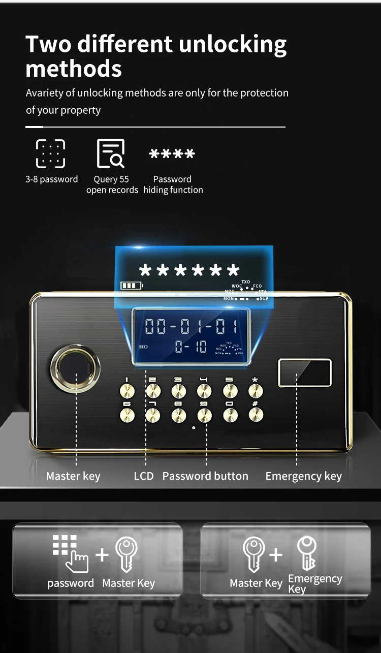 CEQSAFE Best-selling High Security Mini Home Electronic Safe Deposit Box factory