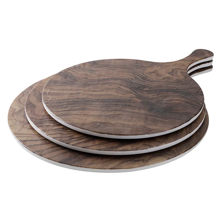 1 Pièce Assiette à Pizza En Mélamine Avec Décorations Et