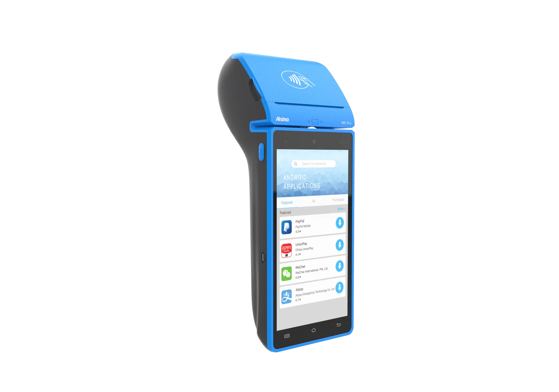 Handheld Portable Android 10 Online POS Machine With Fingerprint Printer Android POS Terminal Systems