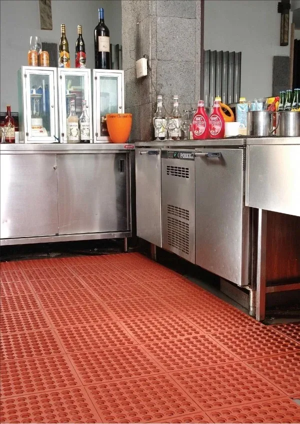 Interlocking Anti Slip Multi Purpose Honeycomb Rubber Floor Mat