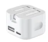 White A+C plug