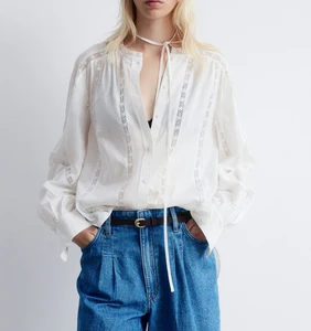 Wholesale Women's Vintage Style French Shirt Casual n Spring Loose Women Shirt Full Length Sleeve Solid Shirts Office Blouses