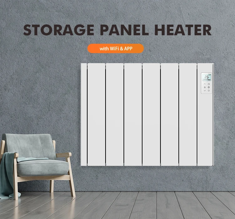 HIgh Energy Efficiency Storage Heating Element with Ceramic Block Electric Smart Ceramic Aluminum Panel Room Heaters
