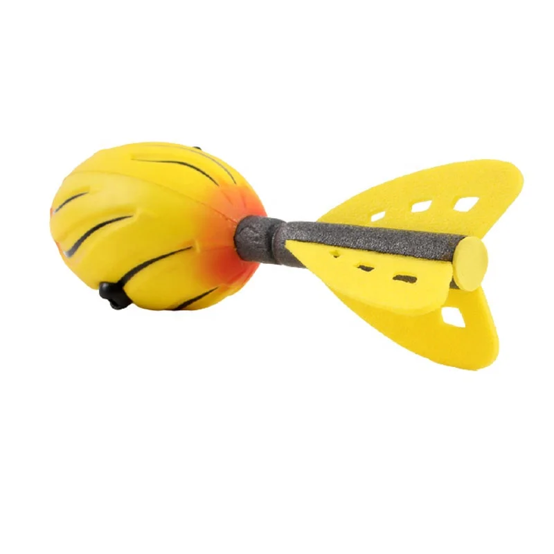 Factory Customize Logo Flying Football Hand Throw Missile Vortex Aero Howler Foam Battle Toy PU Soft Ball for Children