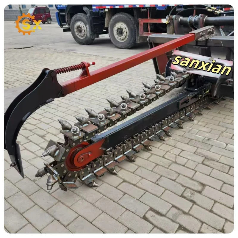 Trencher Bullet Teeth Ditcher Tractor Mounted Heavy Duty Trencher Work in Stone Place and Hard Ground