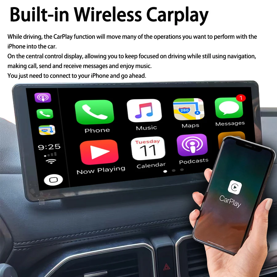 ワイヤレスCarPlay マツダ cx5-atenza-cx3-cx8 ワイヤレスCarPlay マツダ cx5-atenza-cx3-cx8（マツダ、CX-8