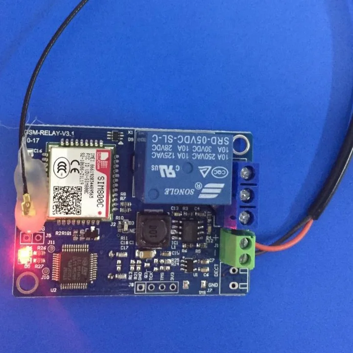 1 Modulo di Relè canale SMS di GSM di Controllo Remoto Interruttore SIM800C STM32F103CBT6 per la Serra di Ossigeno Pompa  13