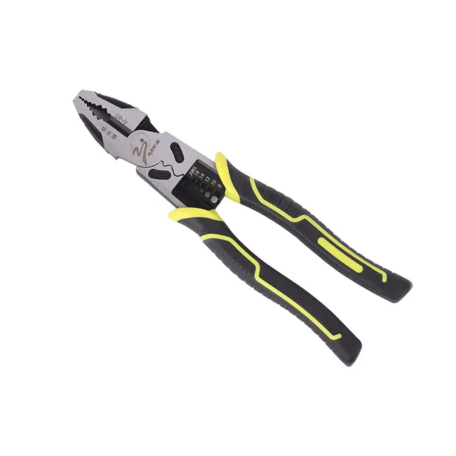 Multi-Functional 2-Wire Pliers Serrated Jaw Soft Grip Plastic PVC Cutting Clamping Gripping Industrial Use DIY OEM Customizable