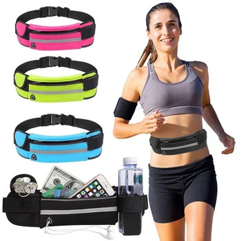 New Running Waist Bag Sports Belt Pouch Mobile Case Men Women Hidden Pouch Gym Sports Bags Running Belt Waist Pack