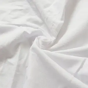 Premium Pure 100%Cotton Custom 300TC White Fabric in Roll for Making Bed Sheets Bed Hotel Linen