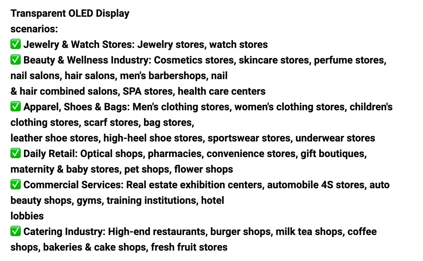Specifications