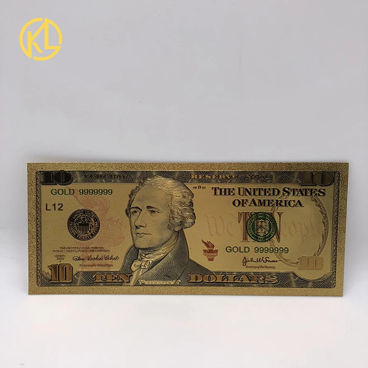 Us Gold Banknote 1 Dollar In 24k Gold Plated Pvc Banknotes Collection And  Not Currency - Buy Gold Banknote,Banknotes,Collection Banknote Product on  Alibaba.com