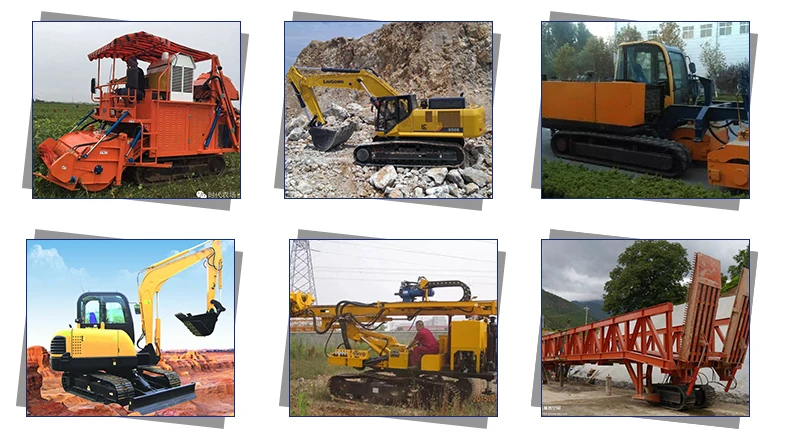 Factory Price Construction Machinery Excavator Drill Part Crawler Track Platform Solutions Rubber Track Frame Undercarriage