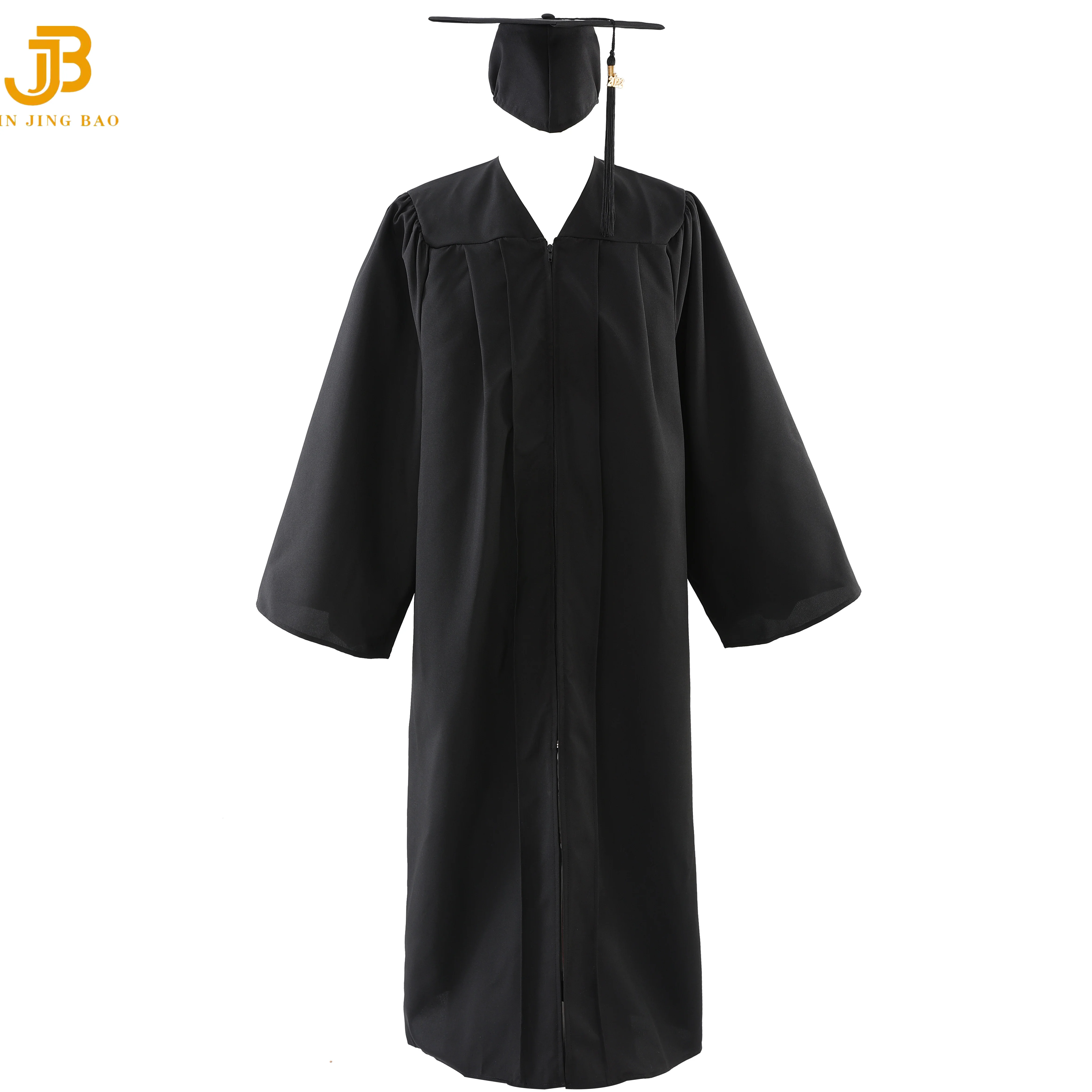 2025 University Graduation Gown Toga Adult Black Matte Graduation Cap and Gown 2025 University Graduation Gown Toga Adult Black Matte Graduation Cap and Gown