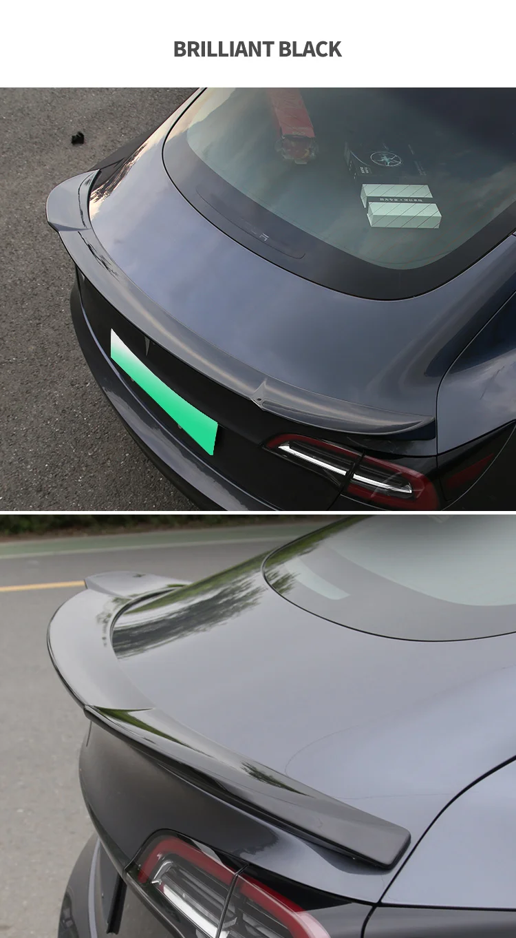 特斯拉型号3扰流板配件装饰性能碳纤维运动扰流板适用于型号3