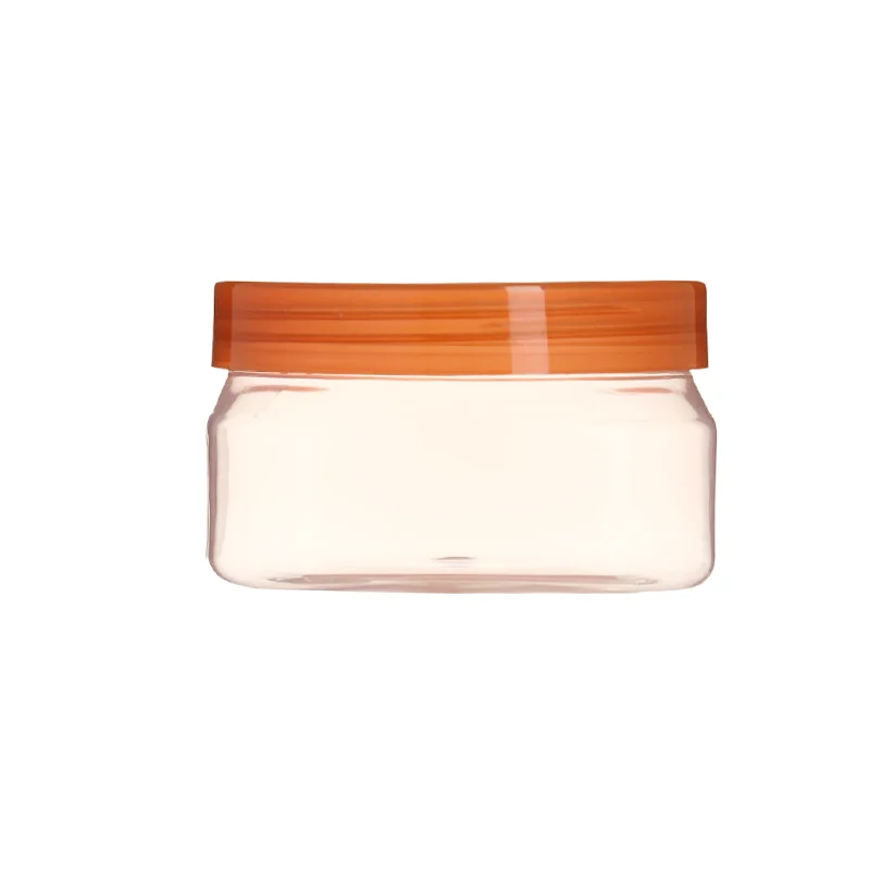 Square Jar Plastic Cosmetic Jar 120ml 200ml 250ml 8oz Empty Pink Square