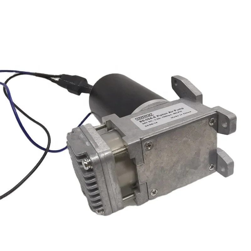 Max 50lpm 700kpa 24v Brush Motor Piston Type Micro Air Compressor Pump