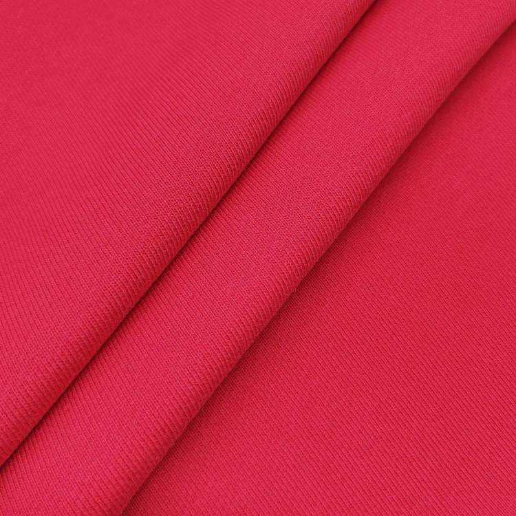 Factory Wholesale Knitted Terry Cloth Fabric , Solid 100% Cotton Fleece Material Terry Fabric for Hoodies/ details