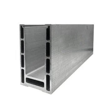 Glass balcony aluminum U-channel base is suitable for 20.76mm-25.52mm glass