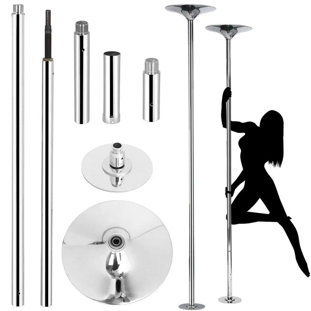 professional stripper pole spinning static portable