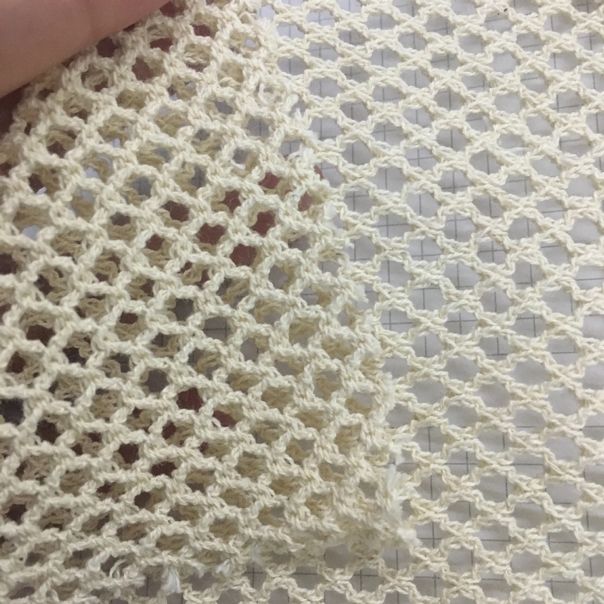 100% Cotton net Fabric Small Squares