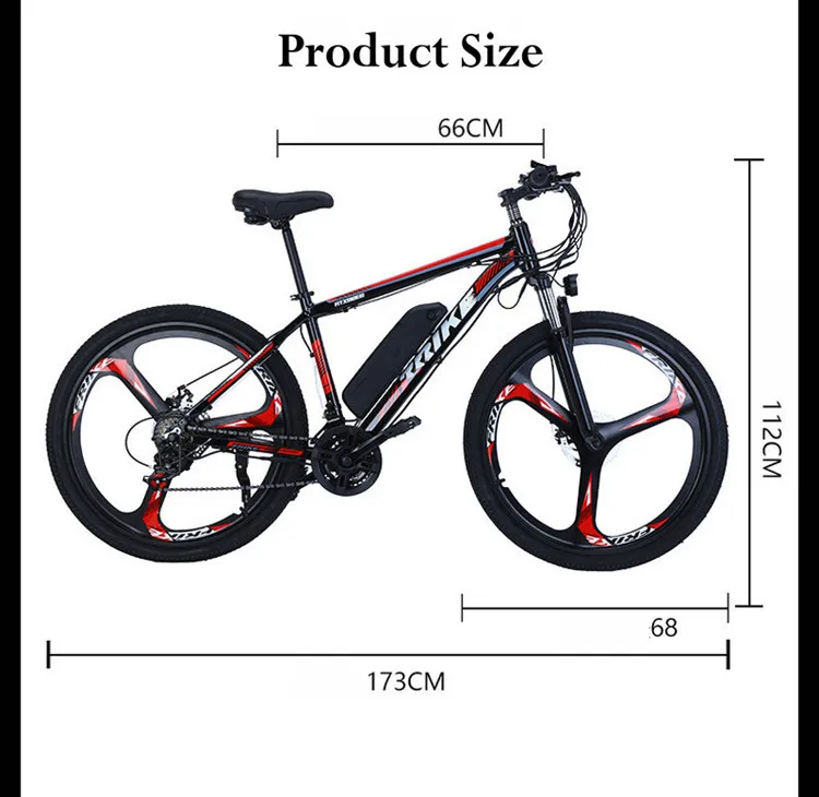 Aluminum Frame 1000w 48v 20ah Electric Bicycle,26