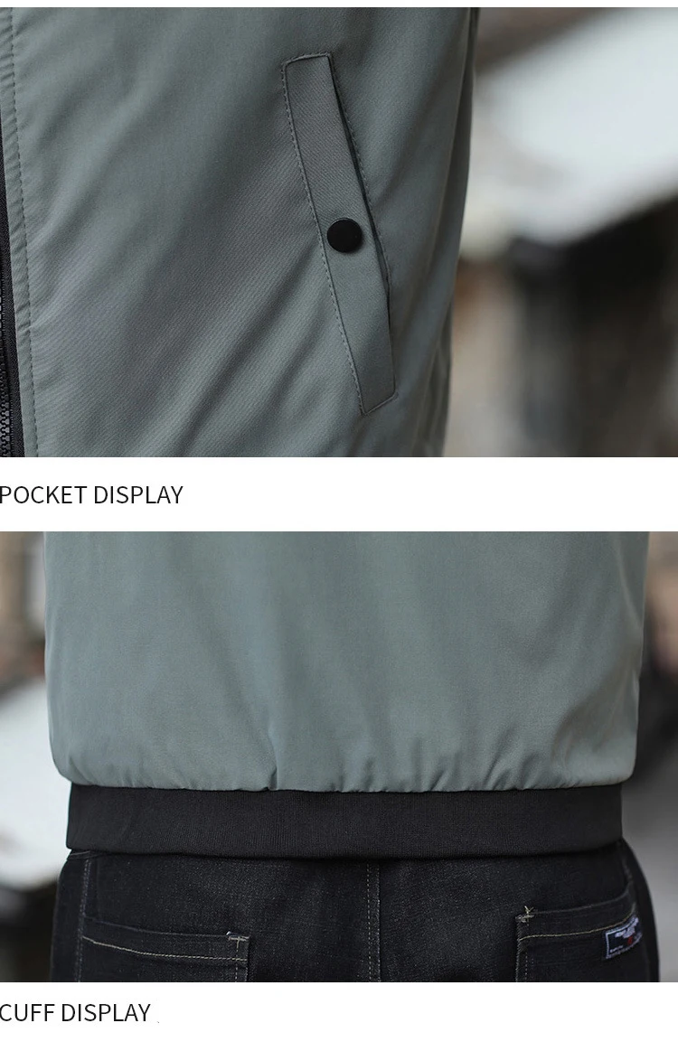 2024 new men clothing spring autumn Slim collar simple custom men's jacket_voghion.com