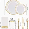 Assiettes grandes/petites Phnom Penh, tasses 10oz, couteau/fourchette/cuillère n°12,